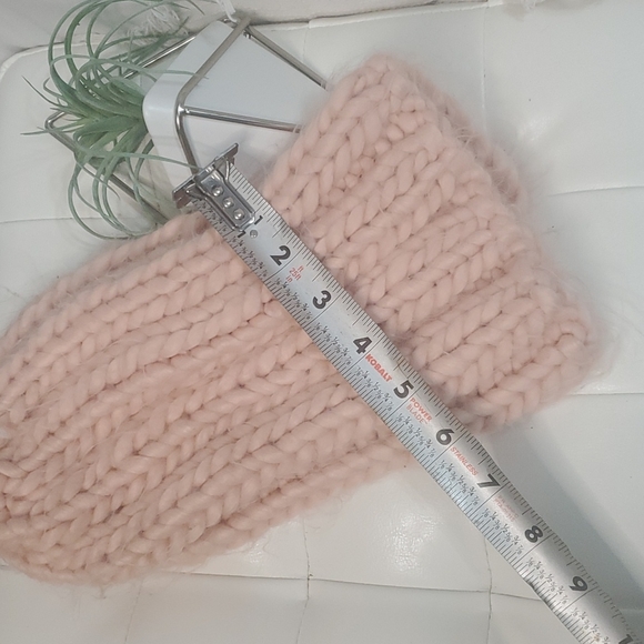 Pink Chunky Knit Beenie - Picture 4 of 5